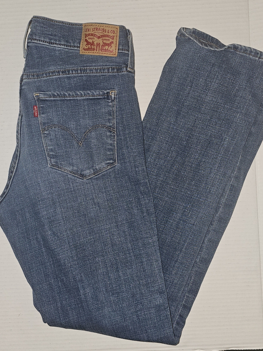 Levi's Women's Blue Straight-Leg Jeans